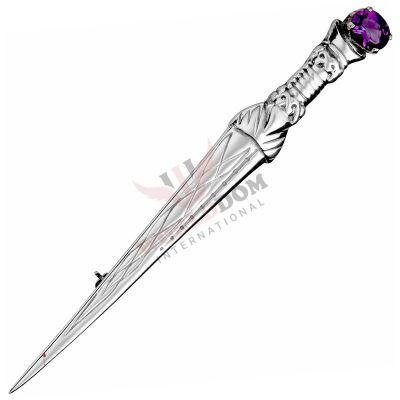 Sterling Silver Styled Scottish Dirk Celtic Kilt Pin