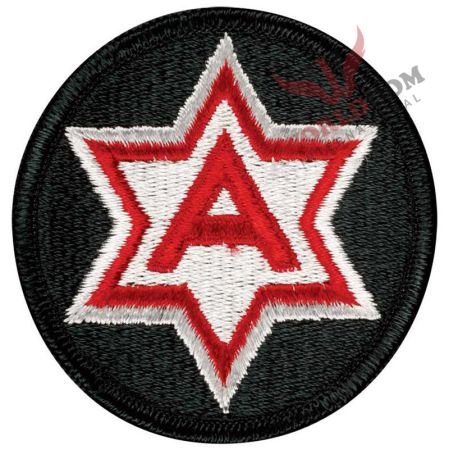 6th Army Patch Color
