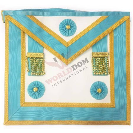 Master Mason Blue Lodge Canada Regulation Apron Sky Blue Moire