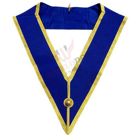 Provincial Craft Collar Royal Blue with Gold Braid