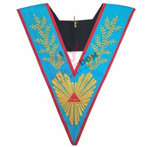 Worshipful Master Memphis Misraim Officer Collar Handmade Embroidery