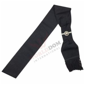 Provincial Officers Knights Templar Sash Black Moire