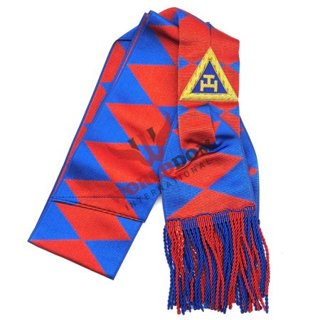 Provincial and Grand Rank Sash Blue and Red