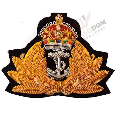 Hand Made Navy Bullion Cap Badge