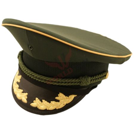 Russian Army Green General Visor Cap