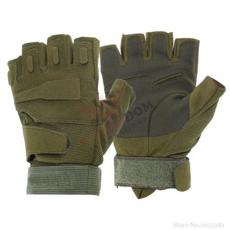Half Finger Padded Paintball Gloves