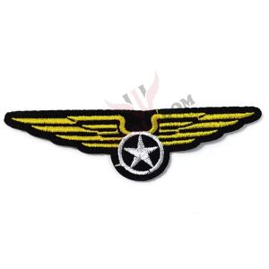 Aviator Wings Embroidery Wing Patch