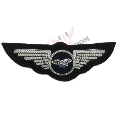 Pilot Wings Silver Airline Badge