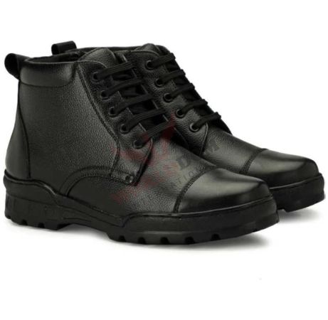Leather Police Boots for Men