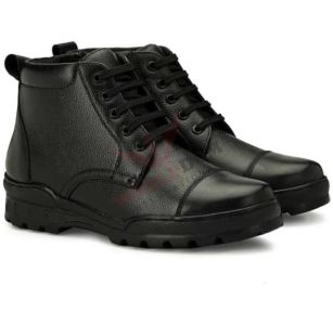 Leather Police Boots for Men