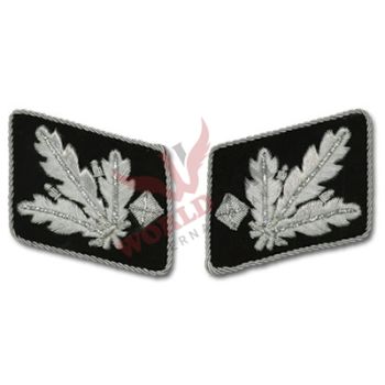 SS Officer Bullion Collar Tabs Gruppenfuhrer