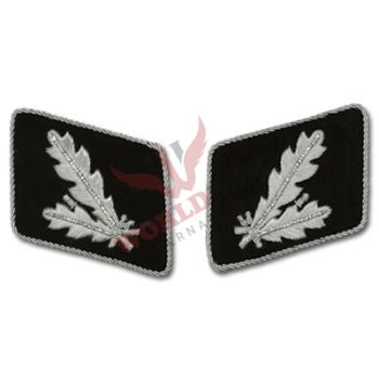 SS Officer Bullion Collar Tabs Oberfuhrer