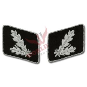 SS Officer Bullion Collar Tabs Oberfuhrer