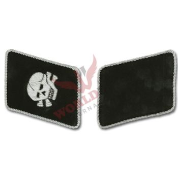 Bullion SS Totenkopf Collar Tabs EM