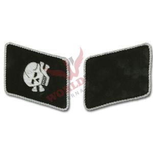 Bullion SS Totenkopf Collar Tabs EM