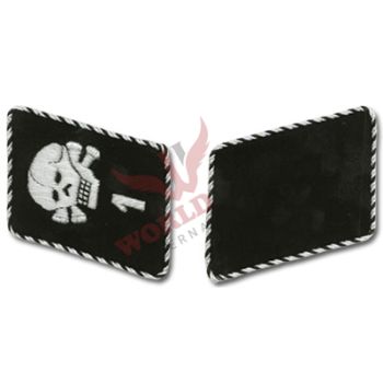 Bullion Collar Tabs, SS Totenkopf Division, 1st Sturm , EM