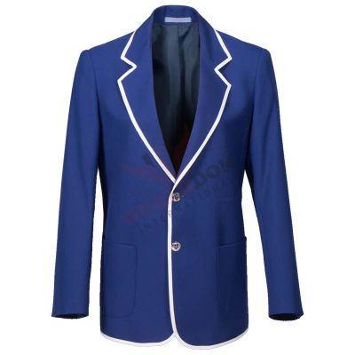 Blue School Blazers with White Trims