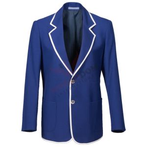 Blue School Blazers with White Trims
