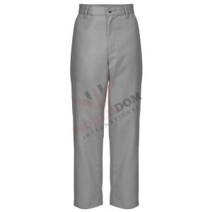 Boys Grey Flat School Pants