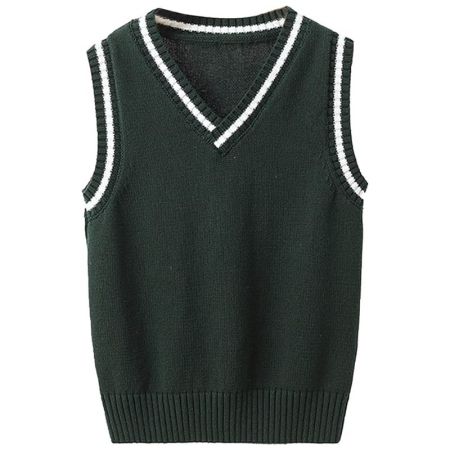 Sleeveless Knitted School Sweaters