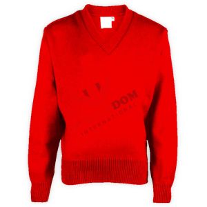 Red Plain School Sweaters