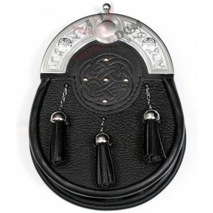 Pipe Band Sporran Leather Dress Leather Tassels