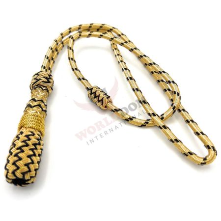 Naval Sword Knot Black Golden