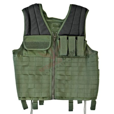 Mesh and Nylon Tactical Vest with Laces