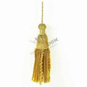 Gold Metallic Bullion Braided Tassels