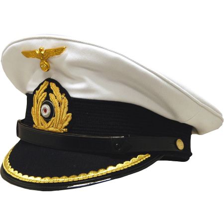 German WWII Kriegsmarine U Boat Lieutenant Visor Cap