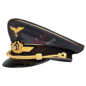 General Luftwaffe Visor Cap Gold Piped
