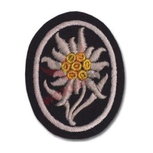 SS Edelweiss Arm Badge Black
