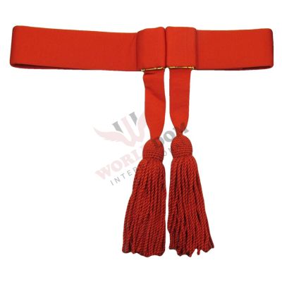 Red Officer Waist Sash