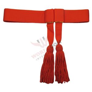 Red Officer Waist Sash
