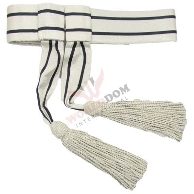 Army Officers Silver Waist Sash