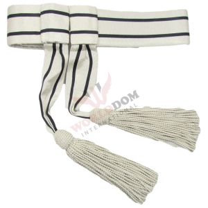 Army Officers Silver Waist Sash