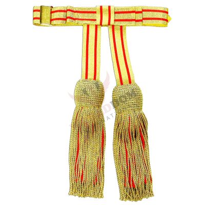 Military Officers Gold Waist Sash
