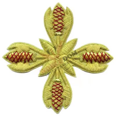 Bullion Wire Cross Badge for Cathedral
