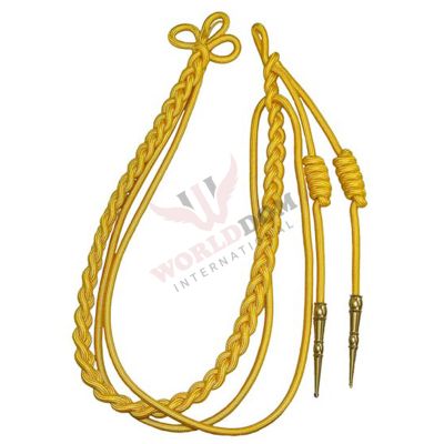 Double Tip Gold Shoulder Cords
