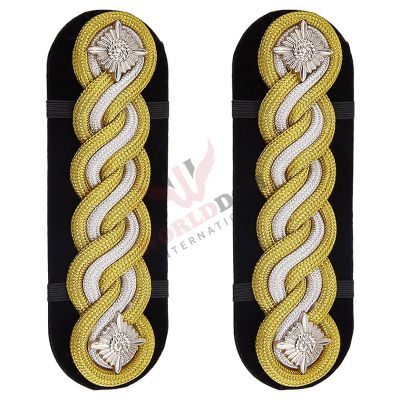 Metal Star Webbing Security Shoulder Boards